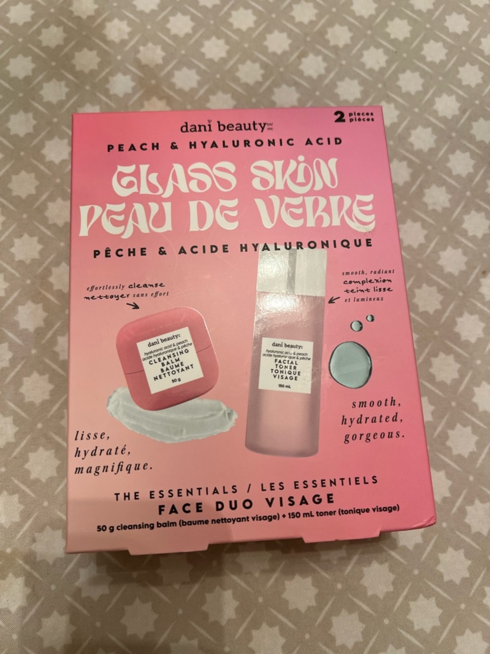Glass Skin Peach & Hyaluronic Acid Face Duo - Pink